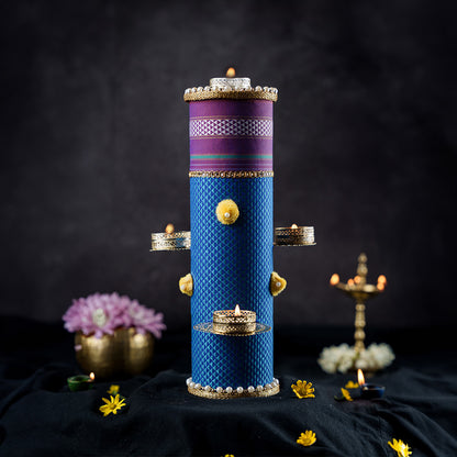Deepstambha I Blue | Kahihi Designs